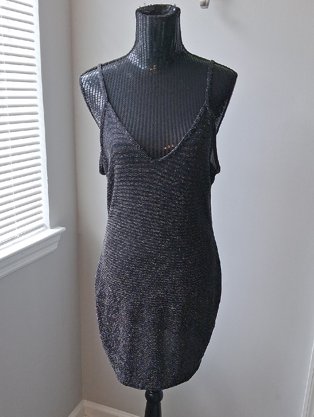 PrettyLittleThing Black Sequin Dress